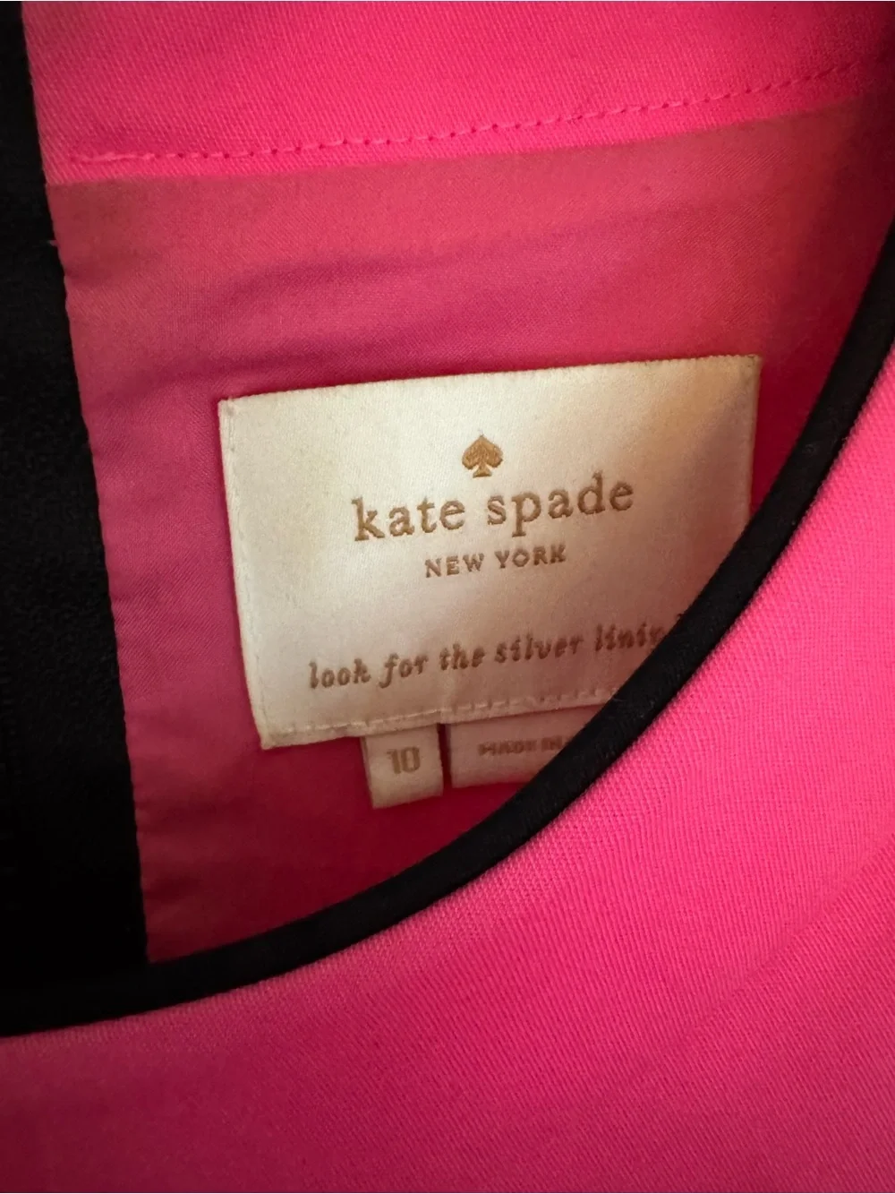 Kate Spade dress size 10 flaws